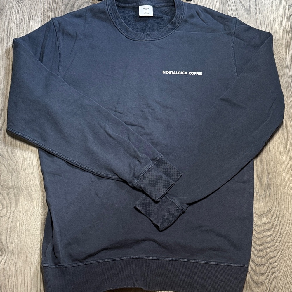 Nostalgia Coffee Men's Navy Crewneck Size Large